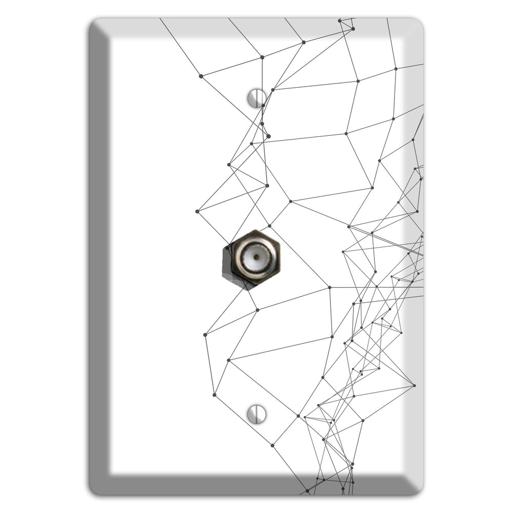 Neural Drift Lines Cable Wallplate
