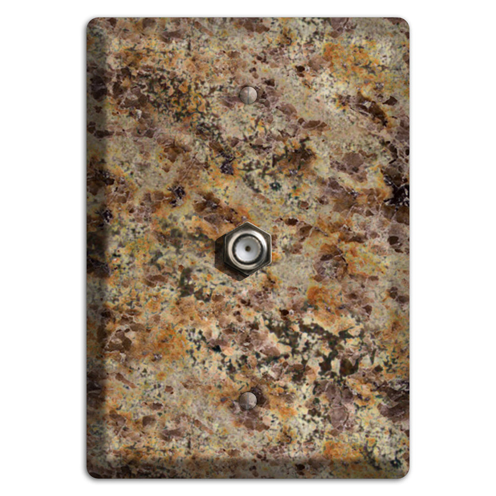 Golden Crystal Granite Cable Wallplate