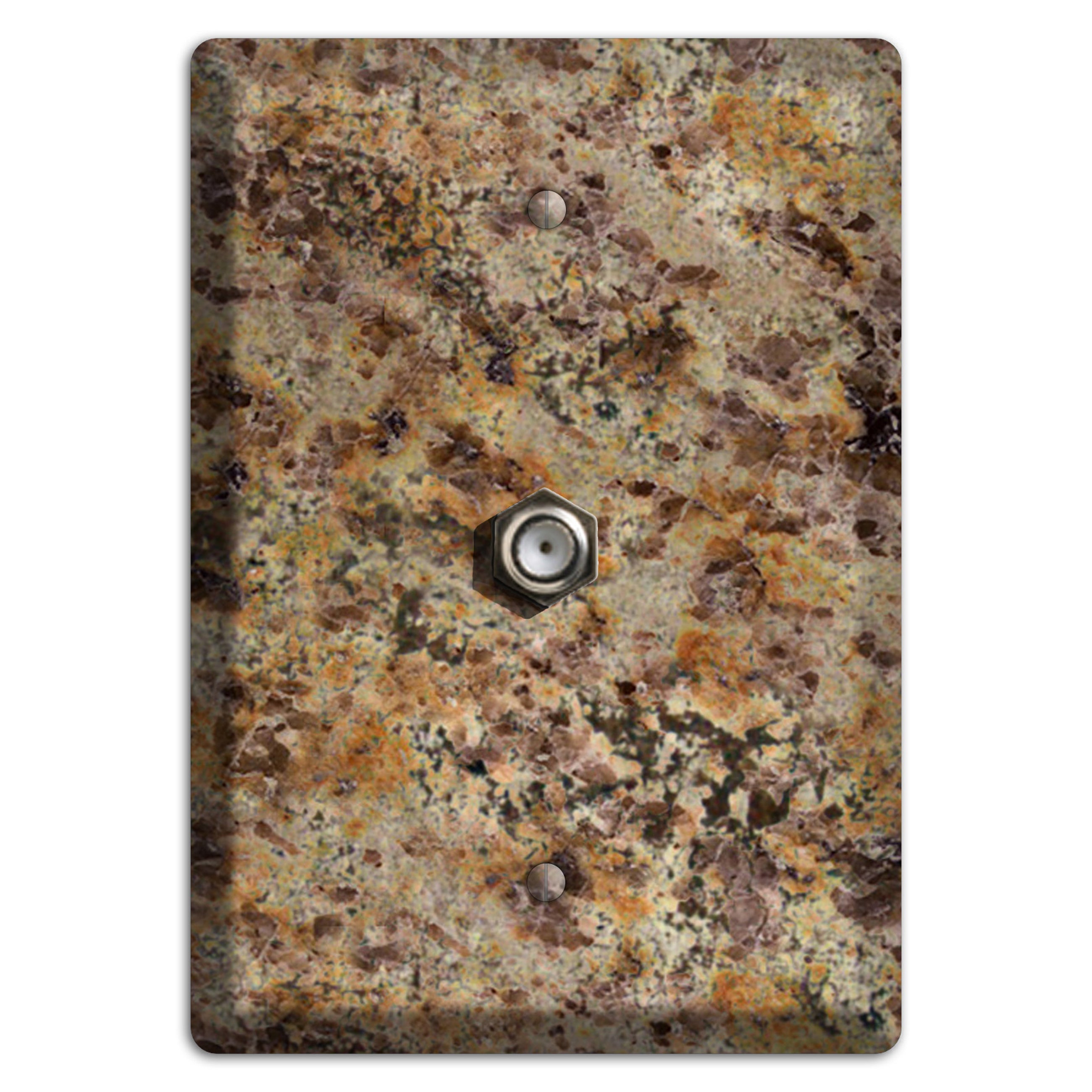 Golden Crystal Granite Cable Wallplate