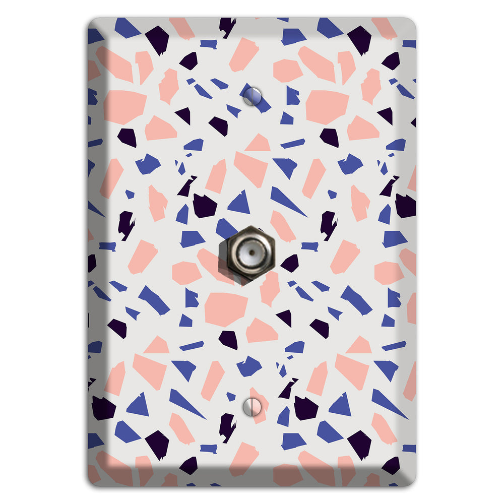 Coral Indigo Burst Cable Wallplate
