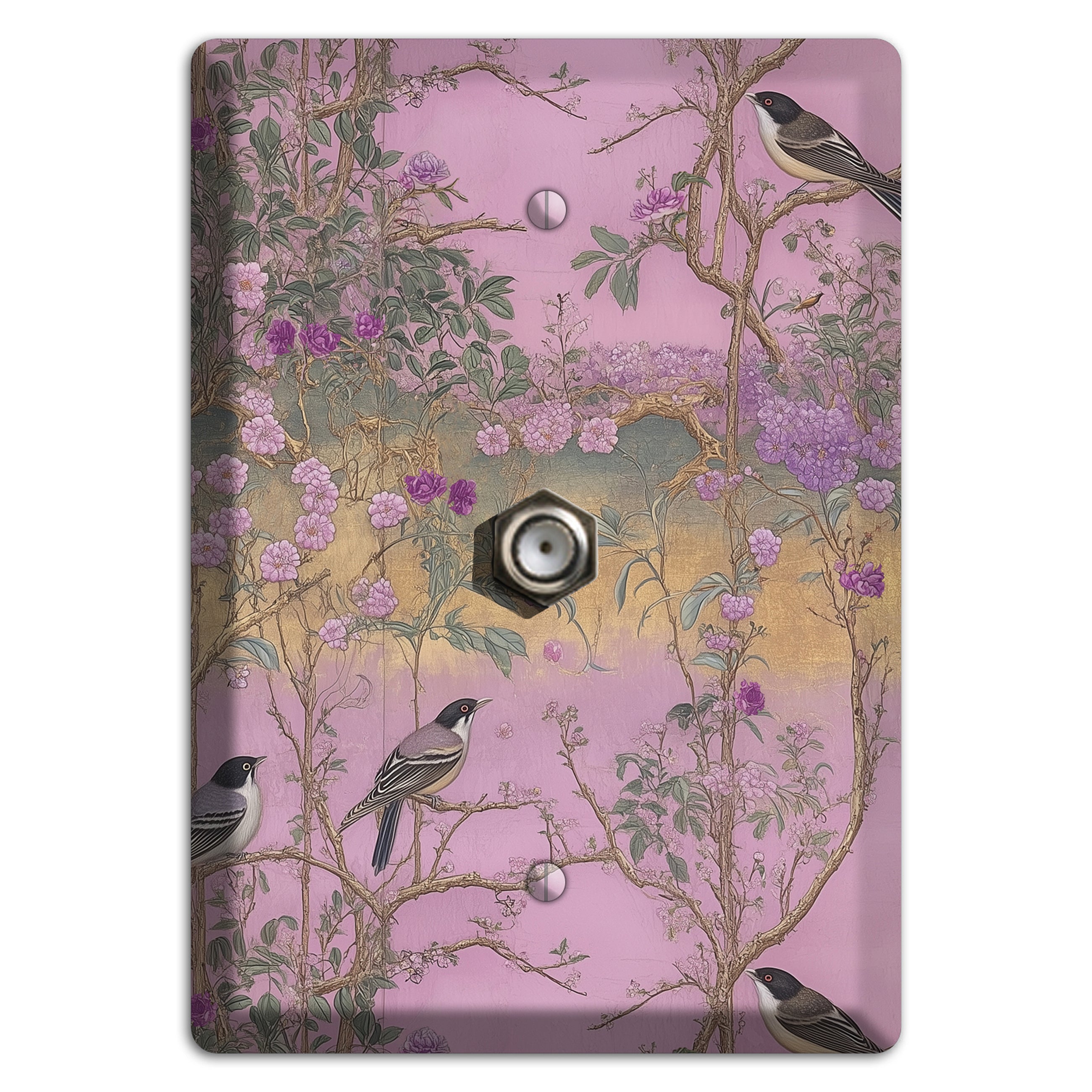 Songbird Twilight Garden Cable Wallplate