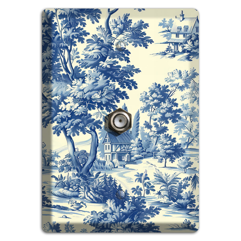 Country Estate Toile Cable Wallplate