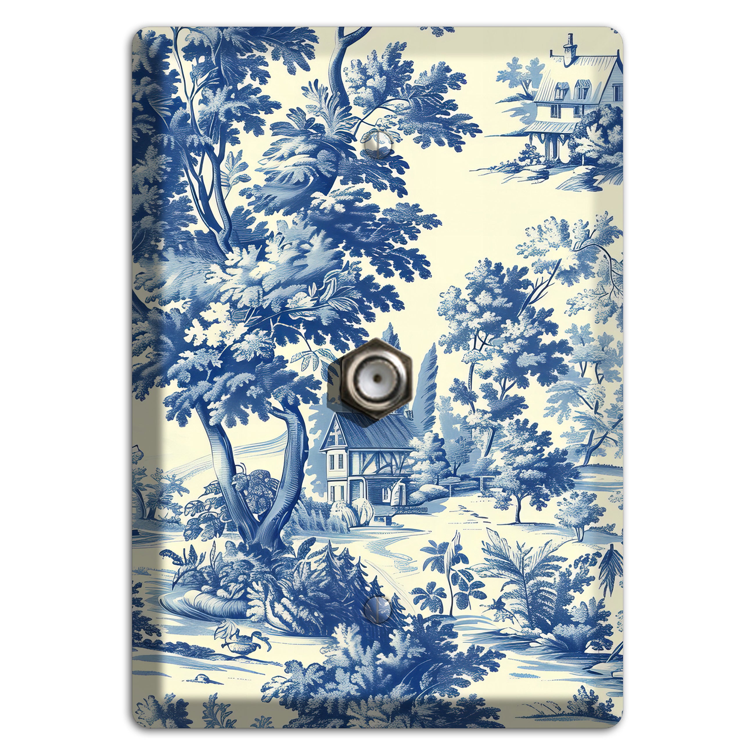 Country Estate Toile Cable Wallplate