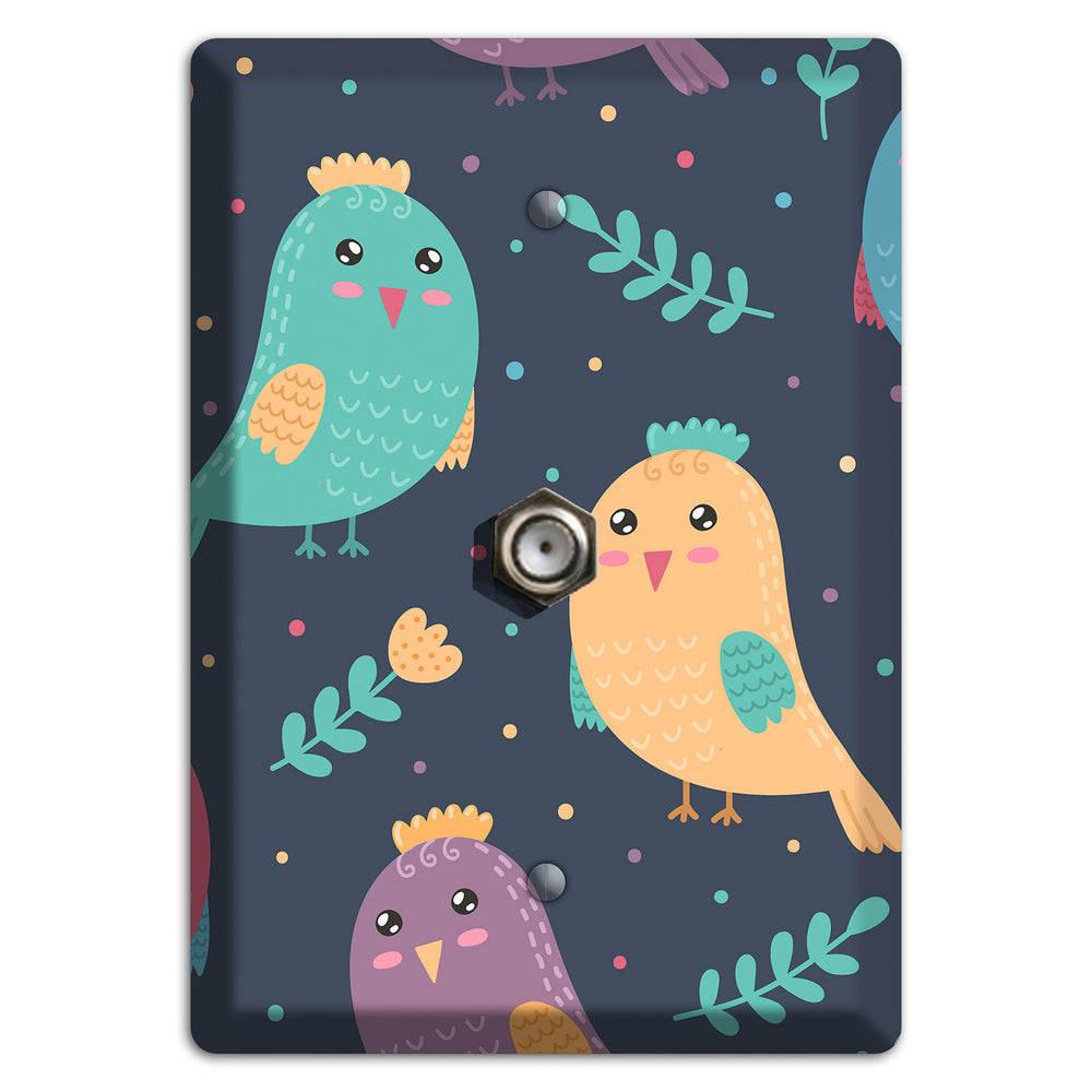 Jungle Giggles (Dark) Cable Wallplate