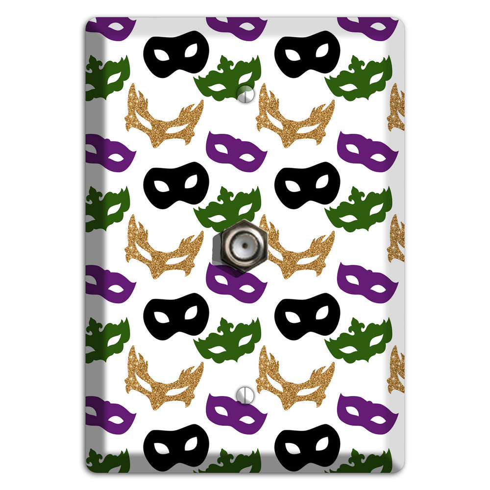 Masquerade Mosaic Cable Wallplate