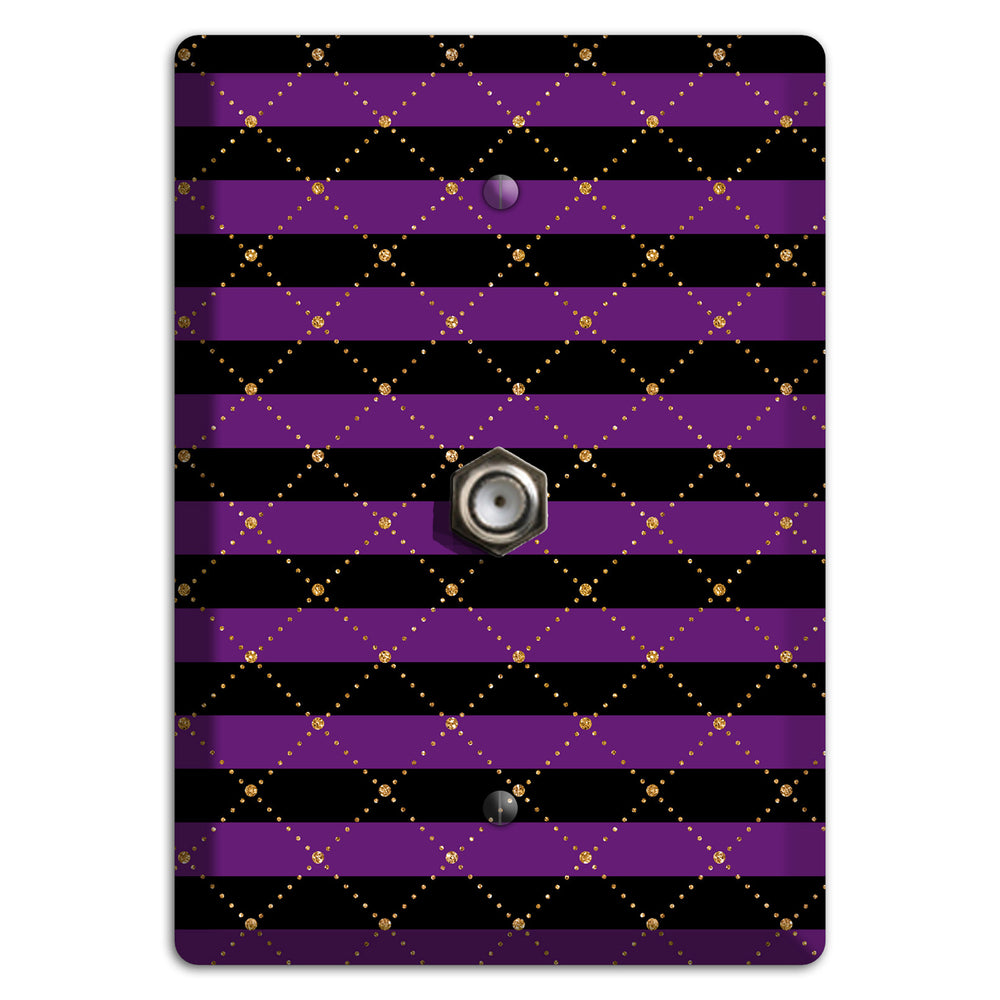 Striped Harlequin Glow Cable Wallplate