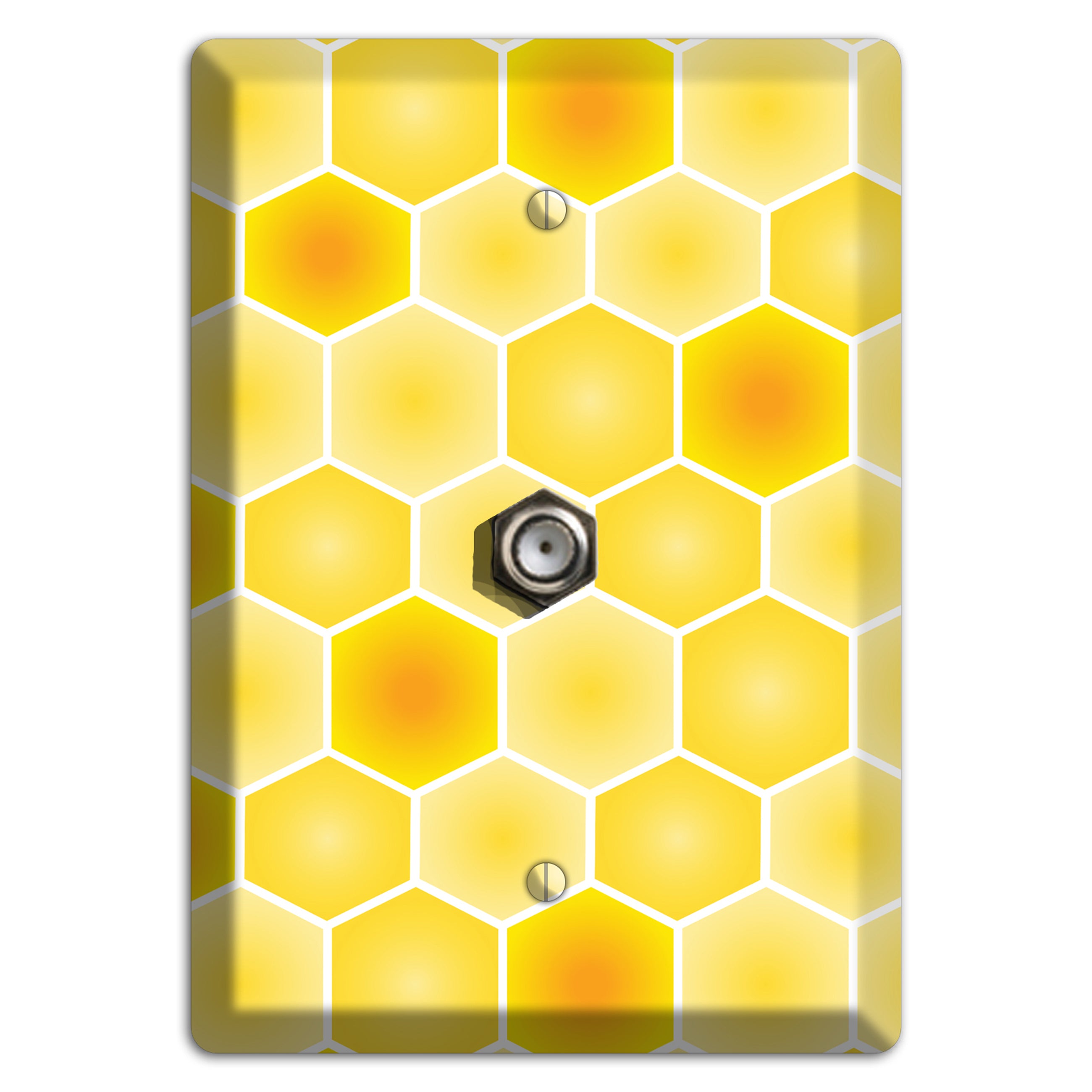 Liquid Gold Lattice Cable Wallplate