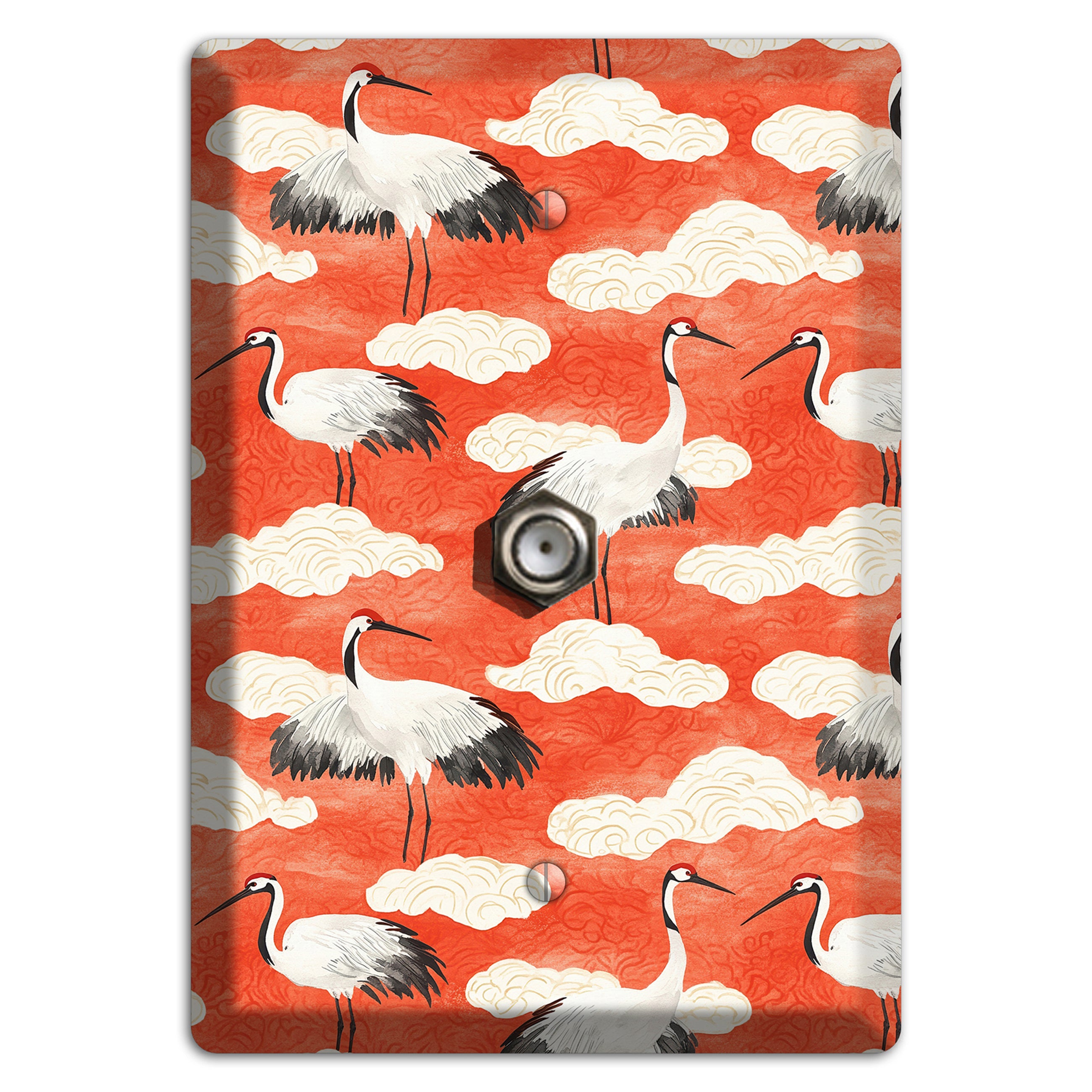 Vermillion Cloud Ceremony Cable Wallplate