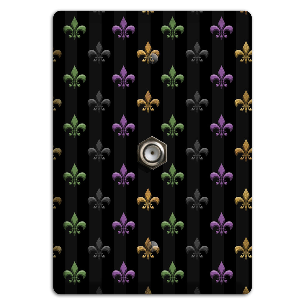 Midnight Fleur Cable Wallplate
