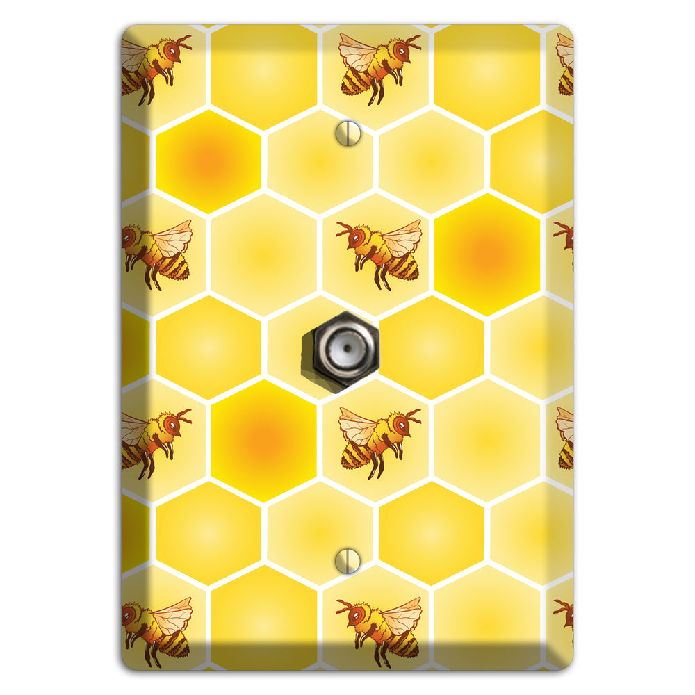Honeycomb Colony Cable Wallplate