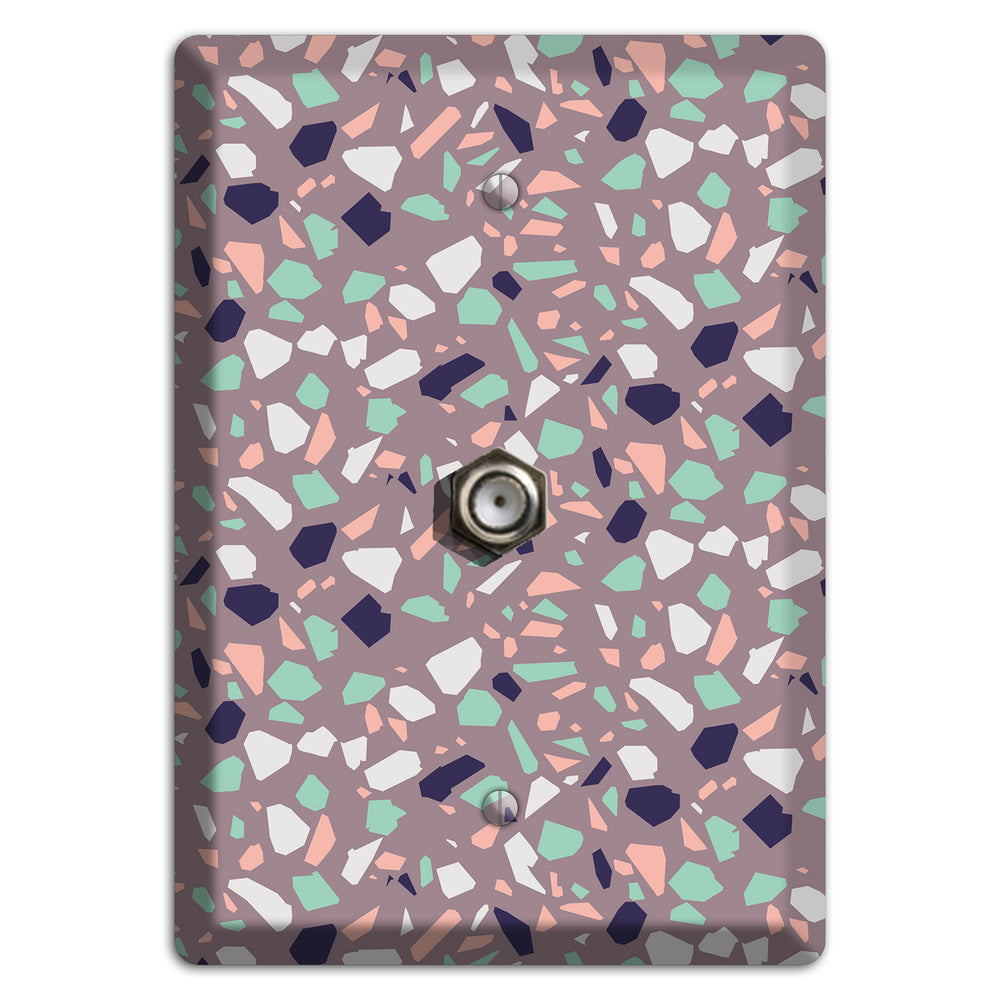 Lavender Shard Cable Wallplate