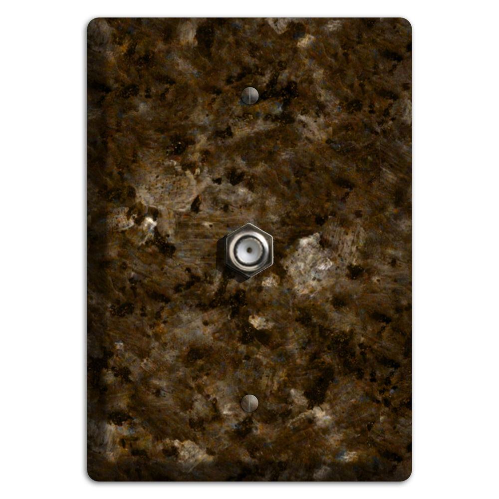 Tropical Brown Granite Cable Wallplate