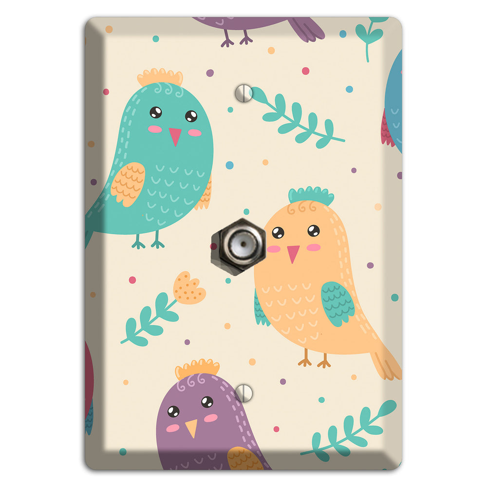 Jungle Giggles (Light) Cable Wallplate