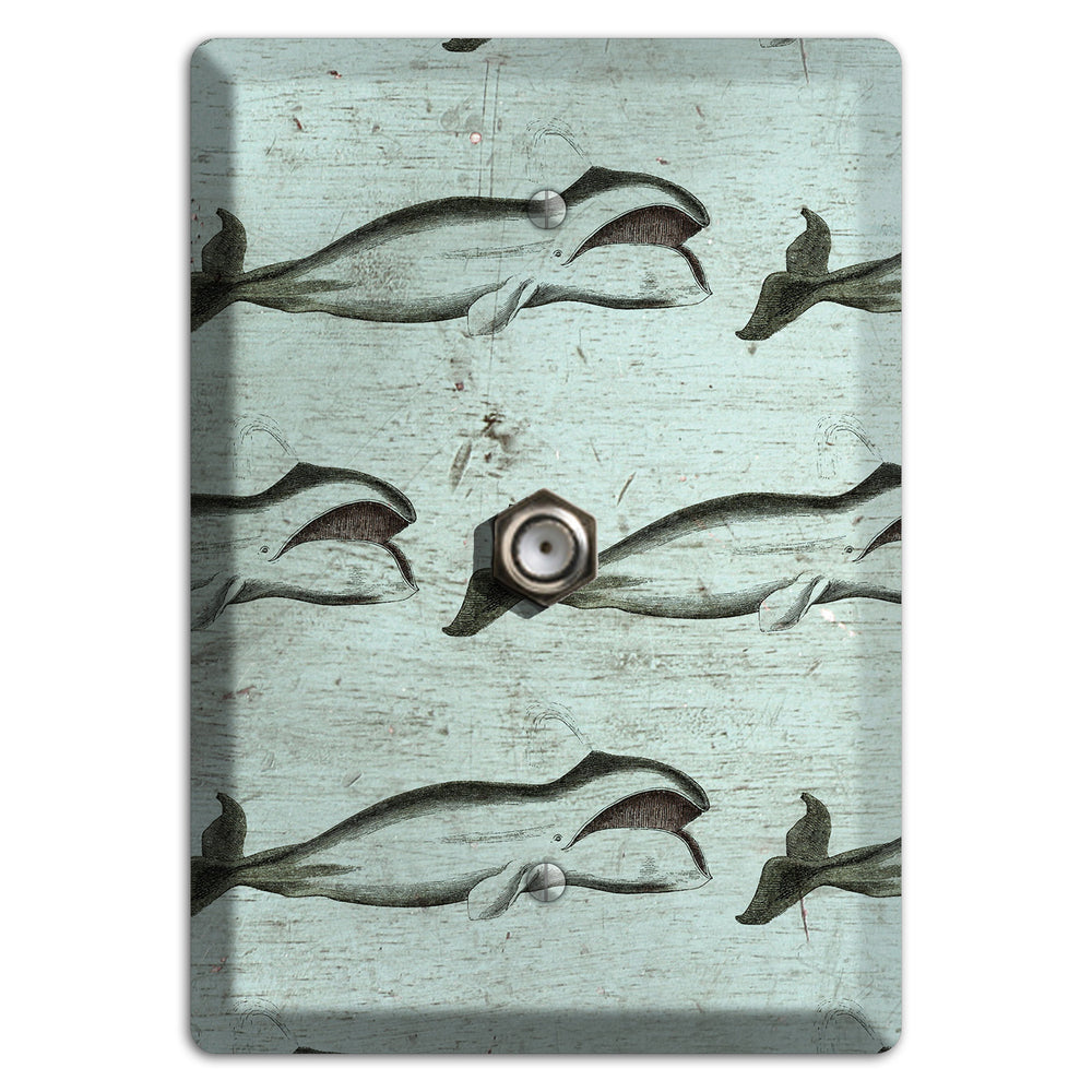 Whale Watch Cable Wallplate