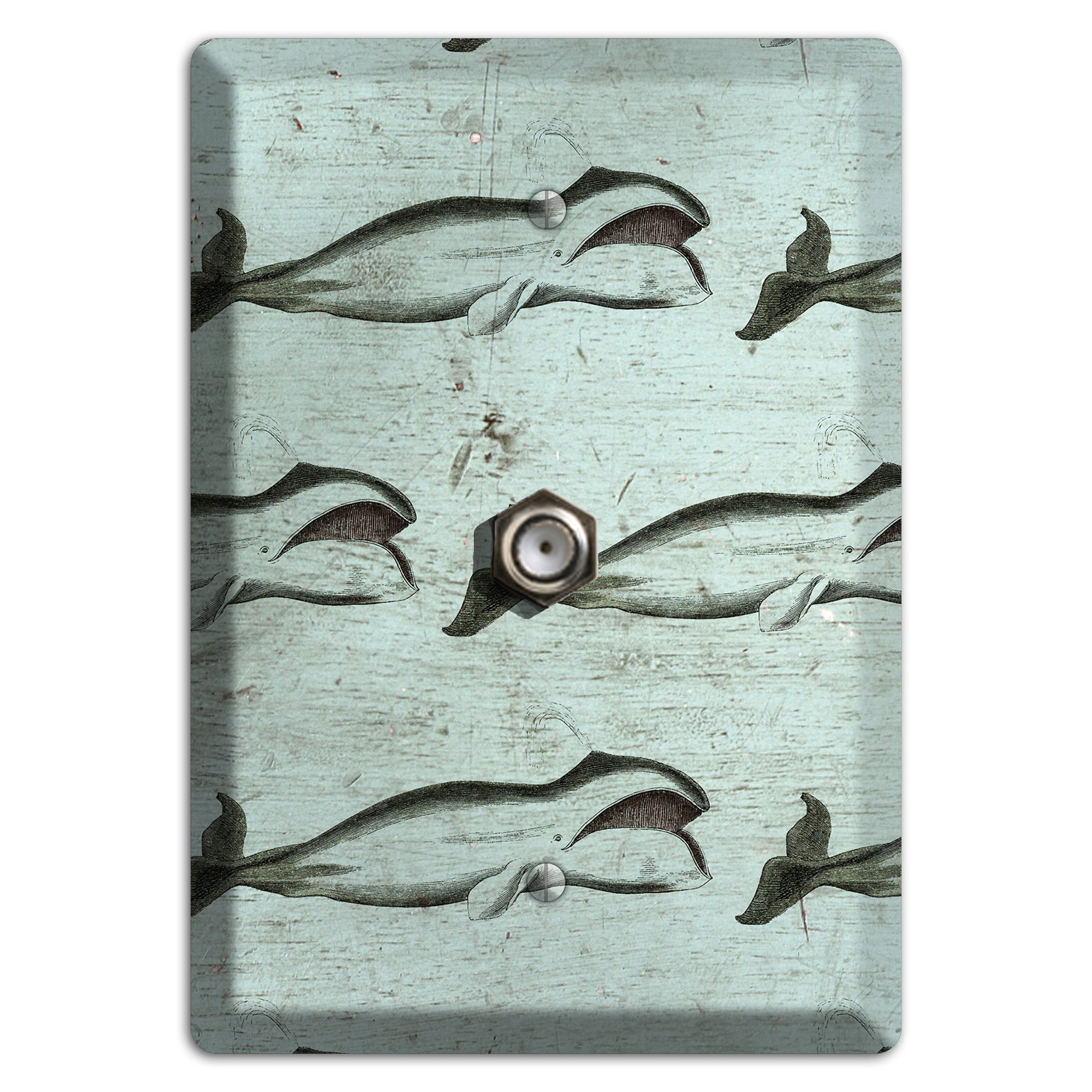 Whale Watch Cable Wallplate