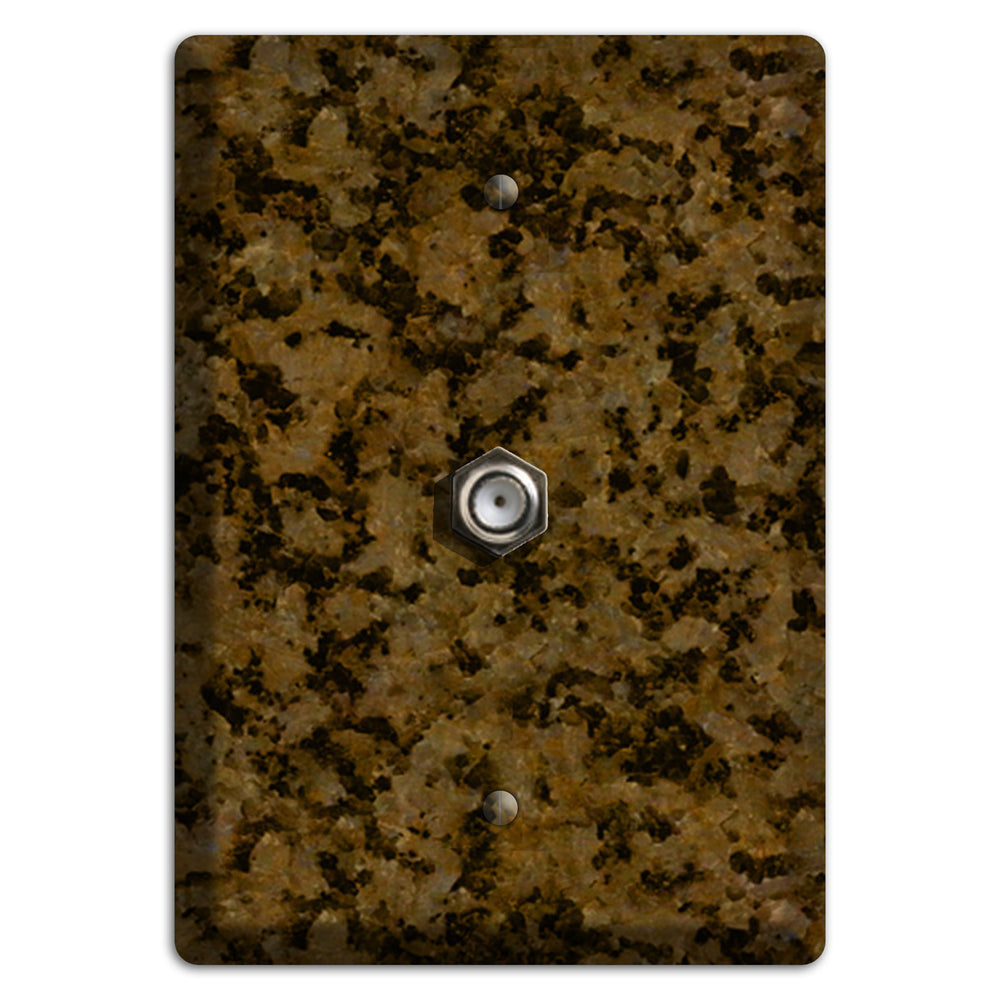 Tropic Brown Granite Cable Wallplate