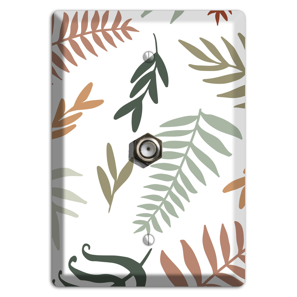 Foliage Adrift Cable Wallplate