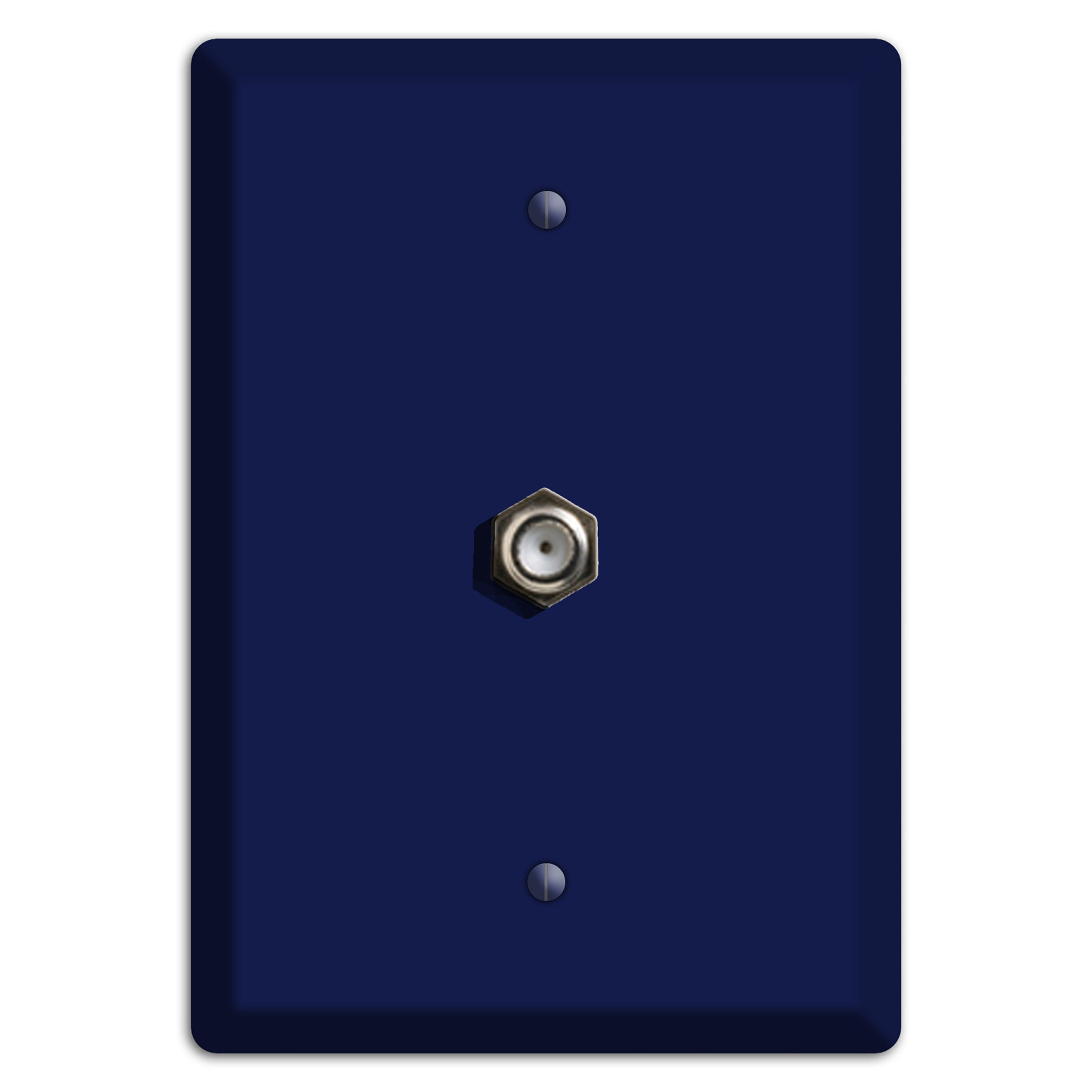Baxter Midnight Navy Solid Cable Wallplate