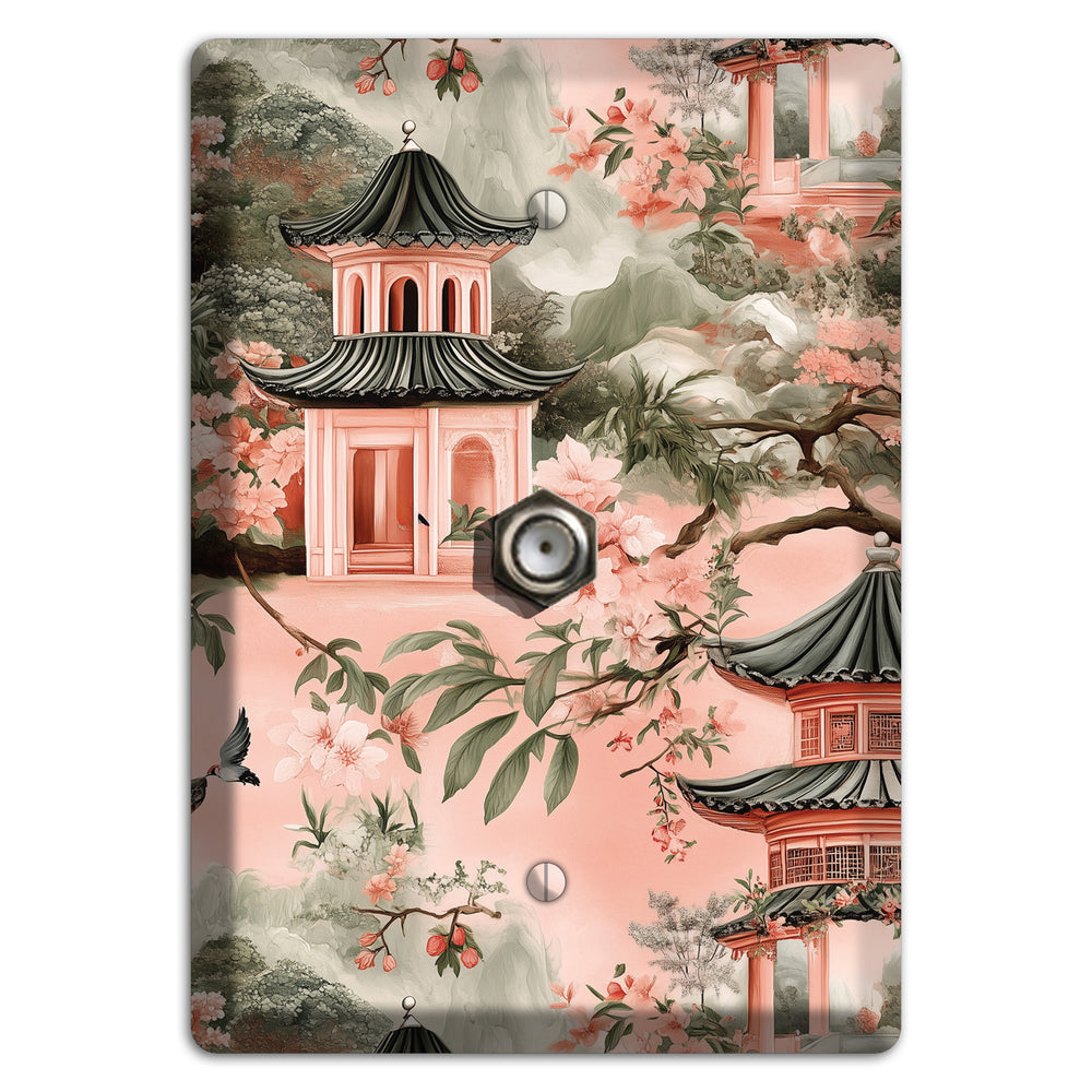Pagoda & Plum Cable Wallplate