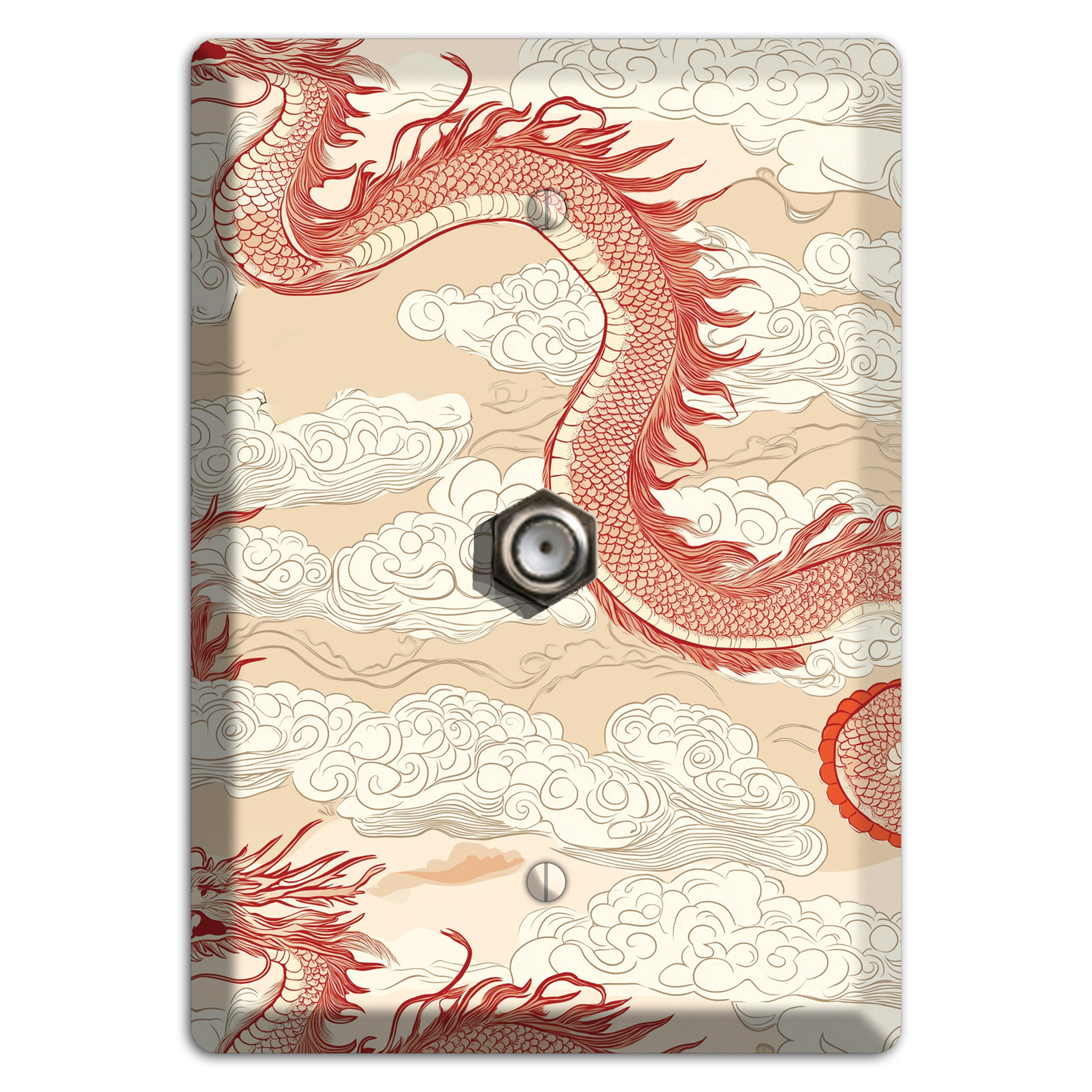 Celestial Dragon Dance Cable Wallplate