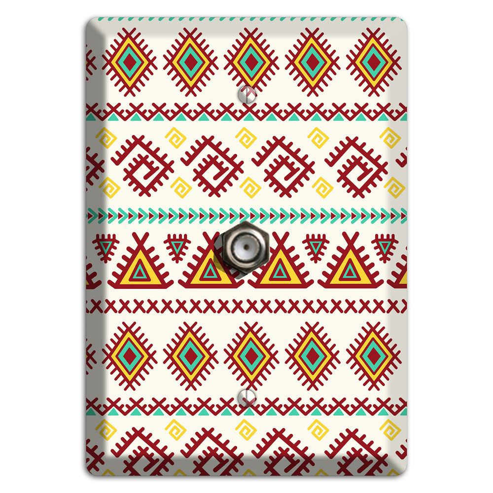 Crimson Tapestry Cable Wallplate