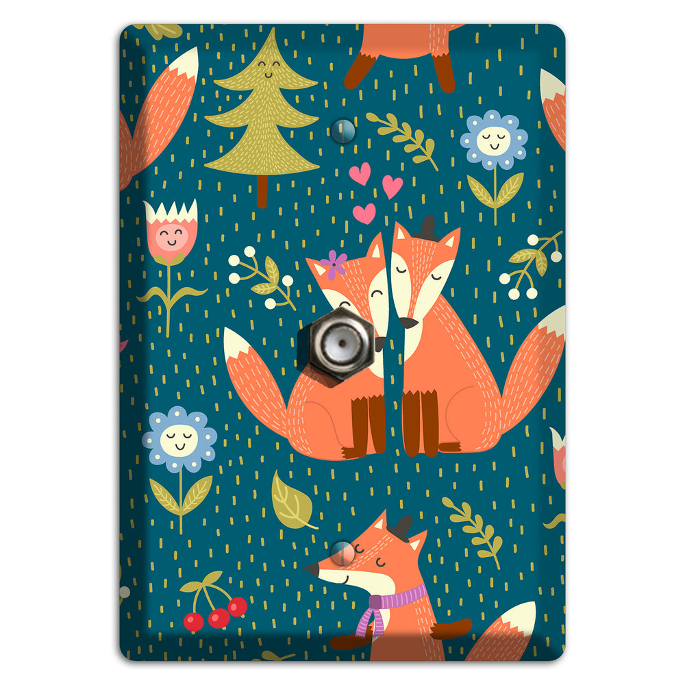 Fox Garden Love Cable Wallplate