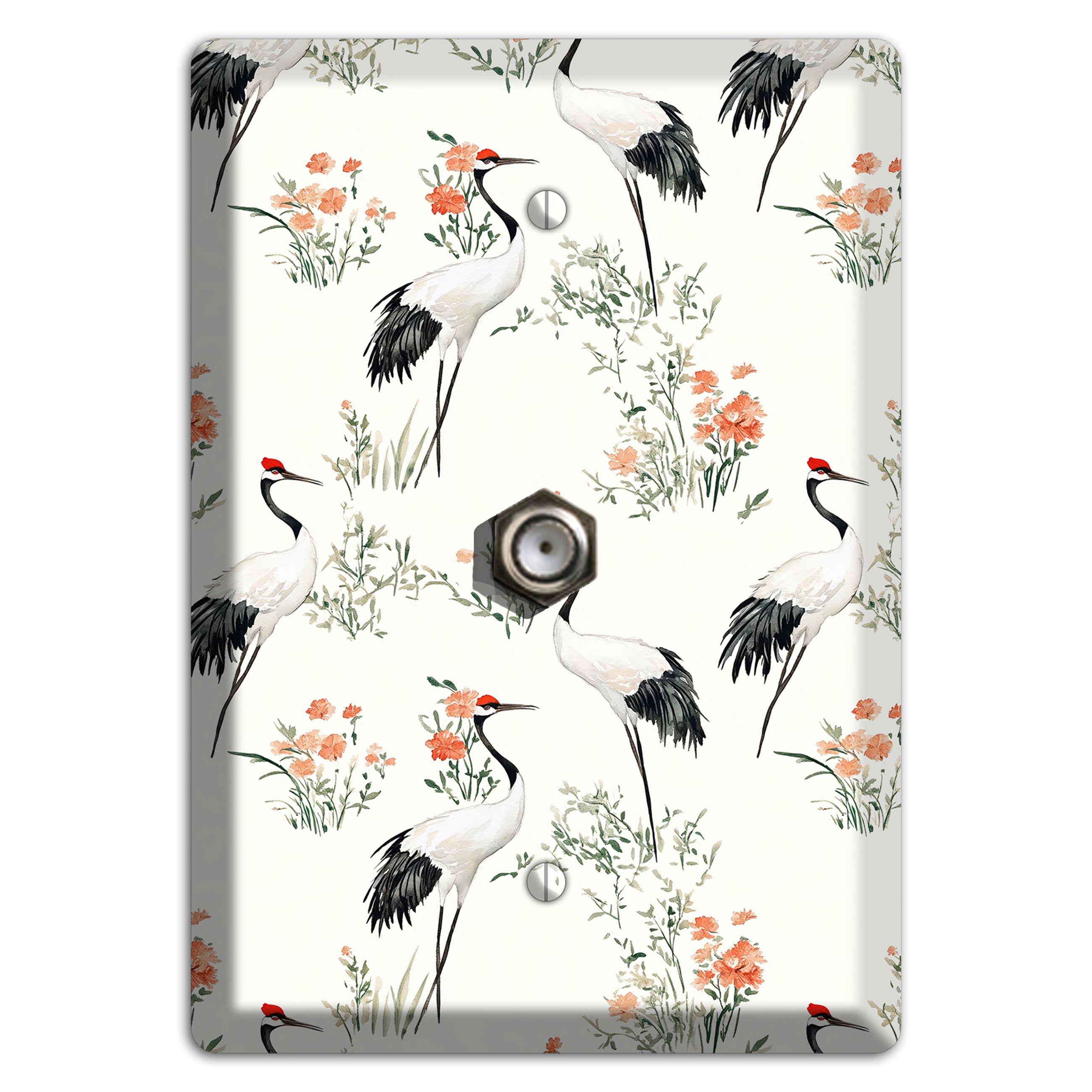 Coral Meadow Flight Cable Wallplate