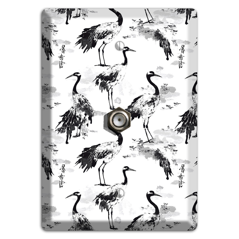 Sumi Ink Vigil Cable Wallplate
