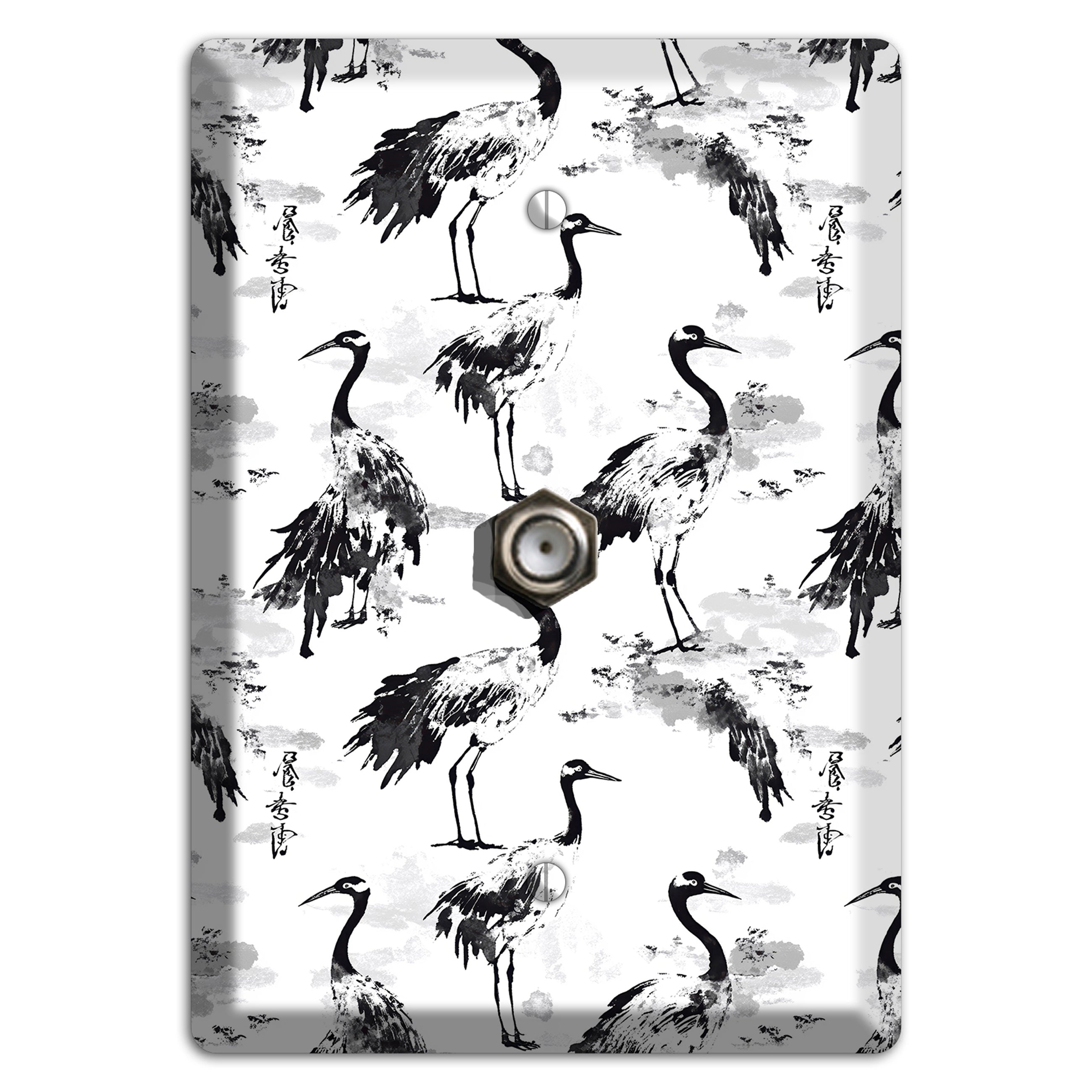 Sumi Ink Vigil Cable Wallplate