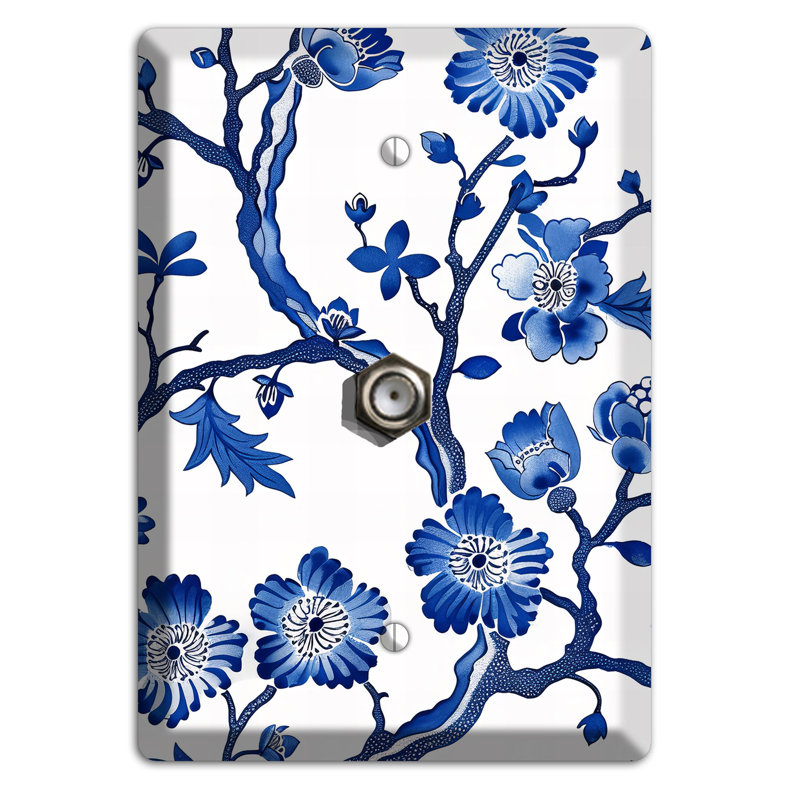 Porcelain Garden Reverie Cable Wallplate