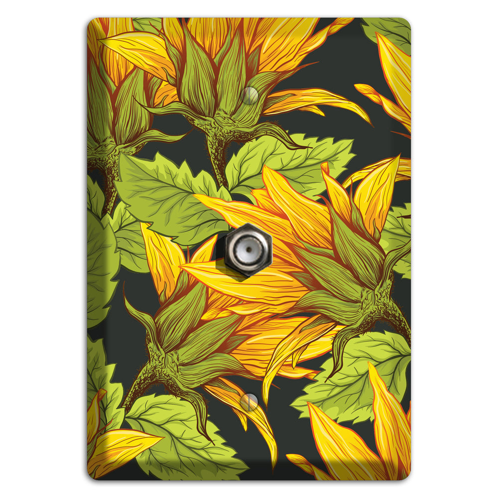Gilded Bloom Tangle Cable Wallplate