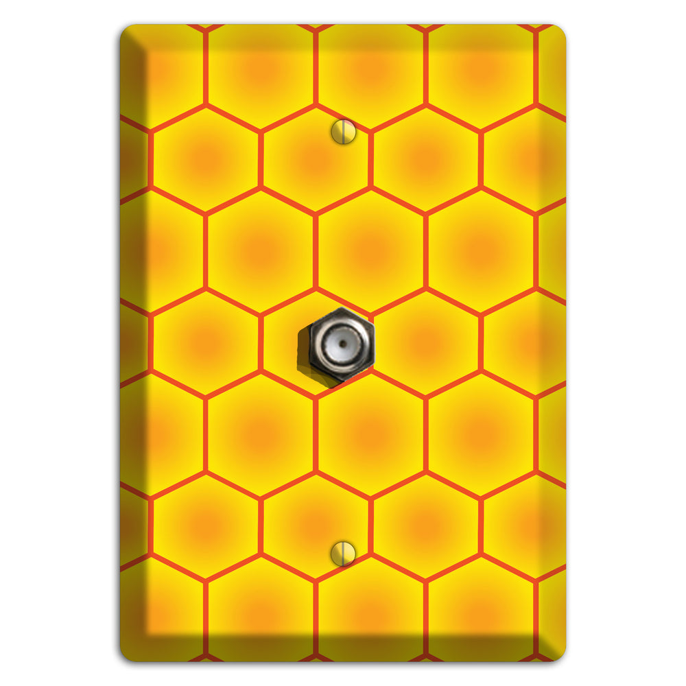 Golden Vault Cells Cable Wallplate
