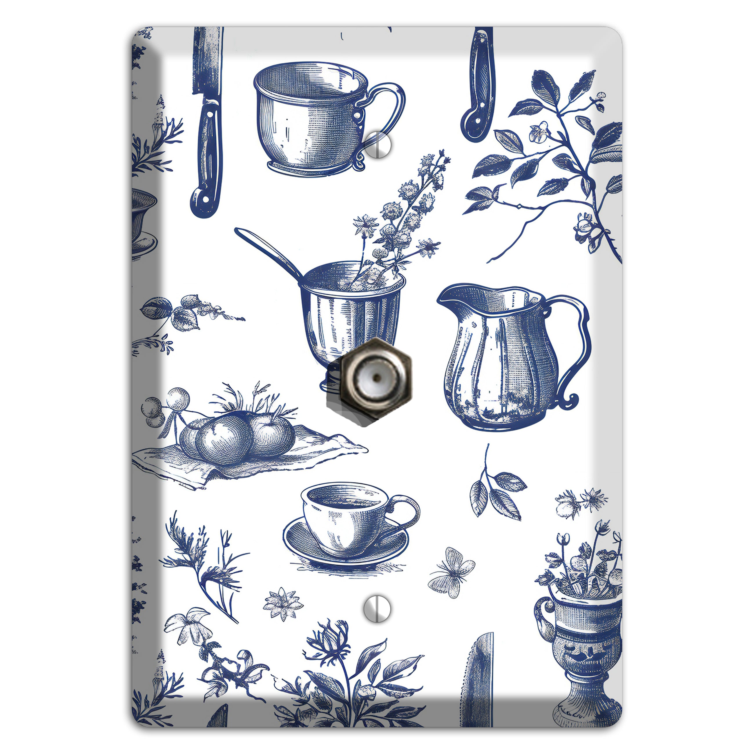 Pantry & Petals Cable Wallplate