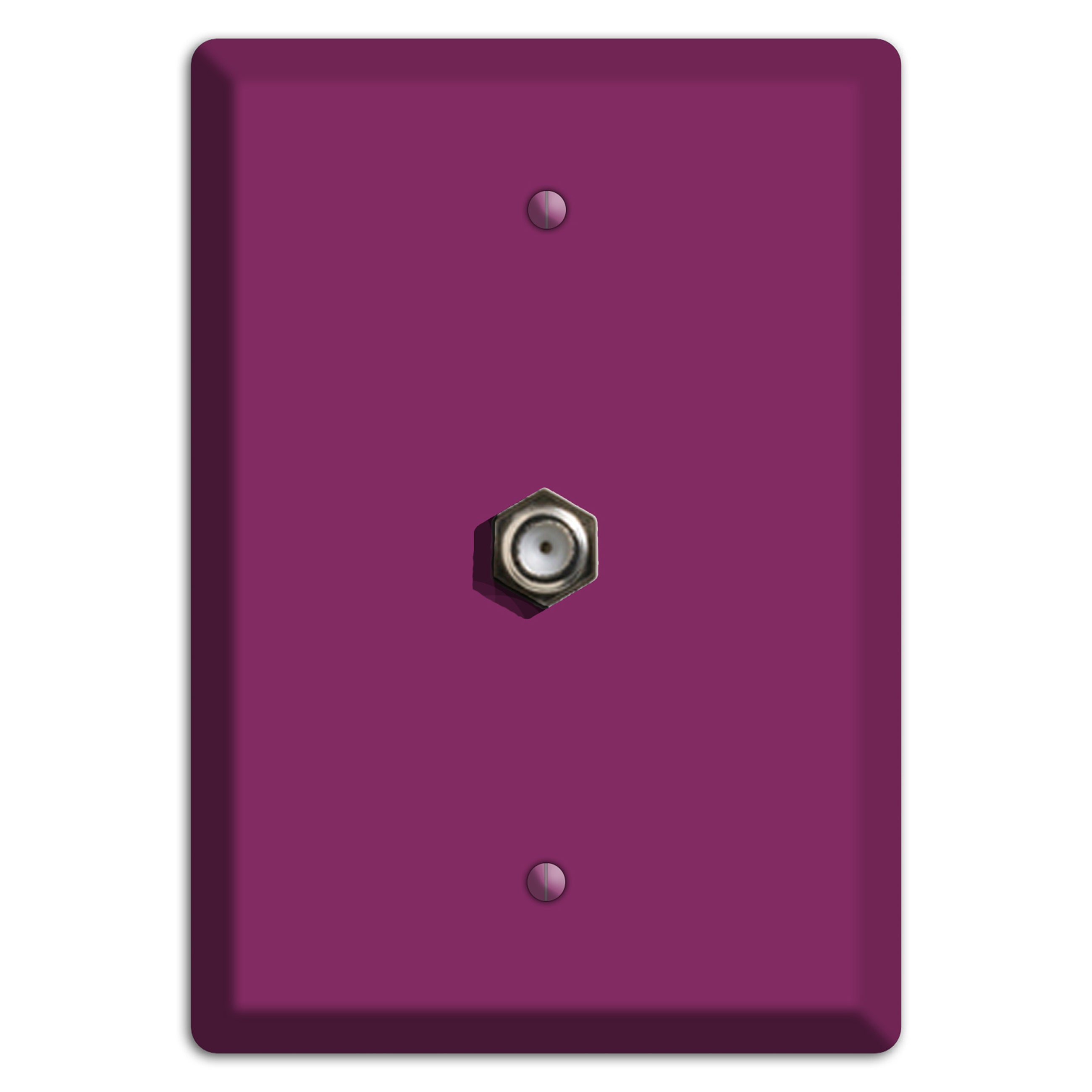 Baxter Plum Wine Cable Wallplate