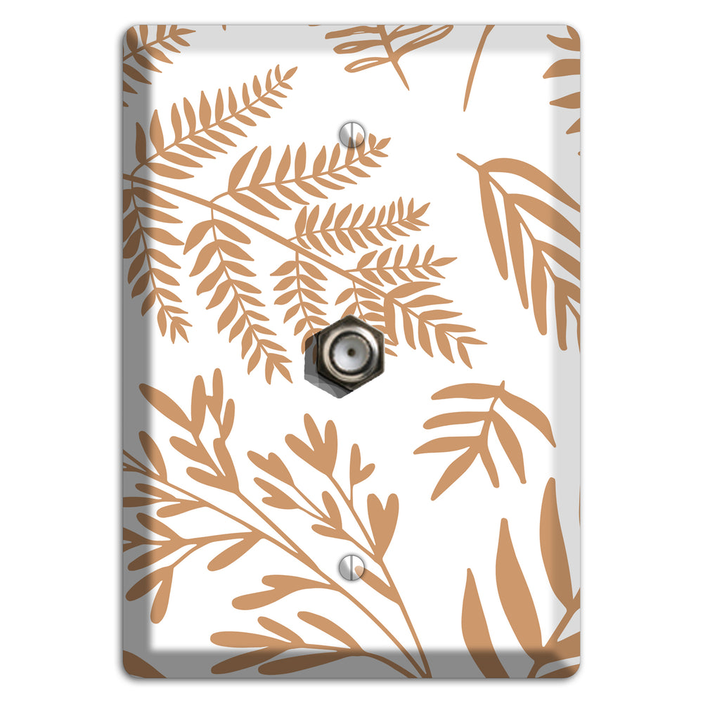 Scattered Fronds Cable Wallplate