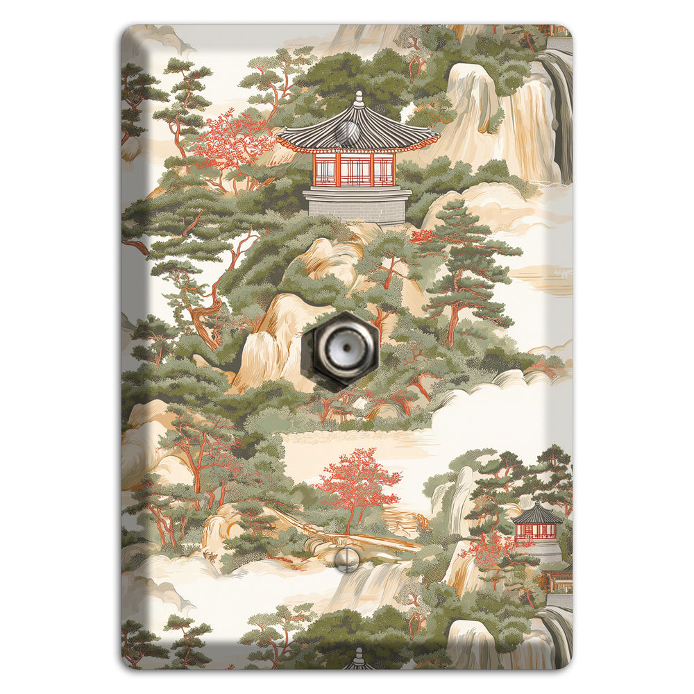 Mountain Pavilion Mist Cable Wallplate