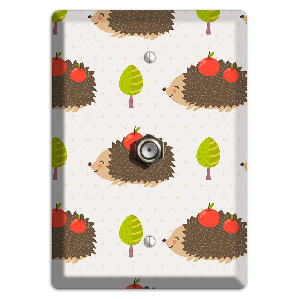 Hedgehog Harvest Cable Wallplate