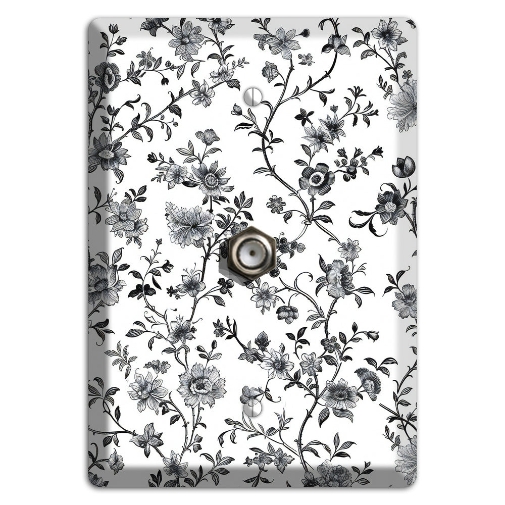 Ink & Ivory Thicket Cable Wallplate
