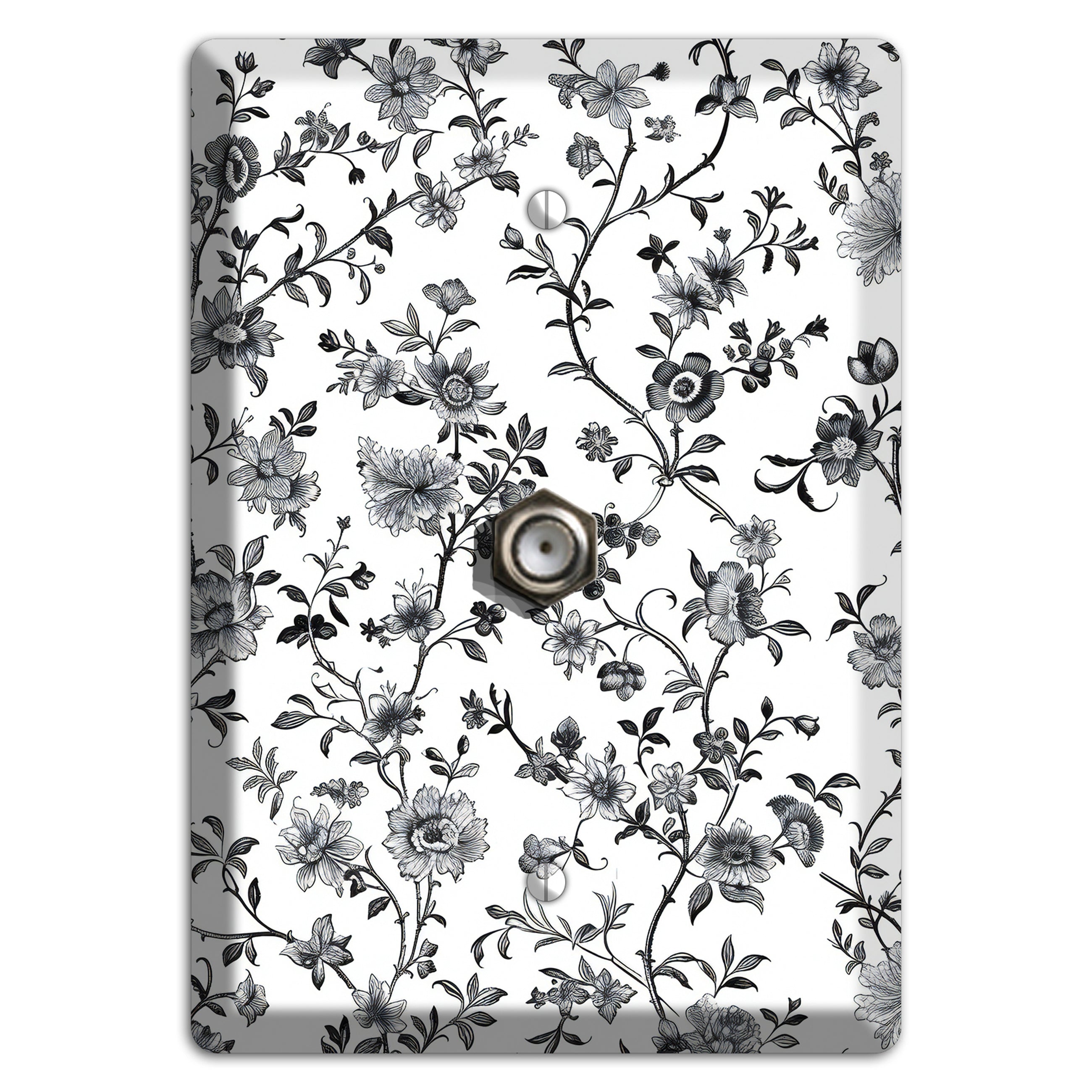 Ink & Ivory Thicket Cable Wallplate