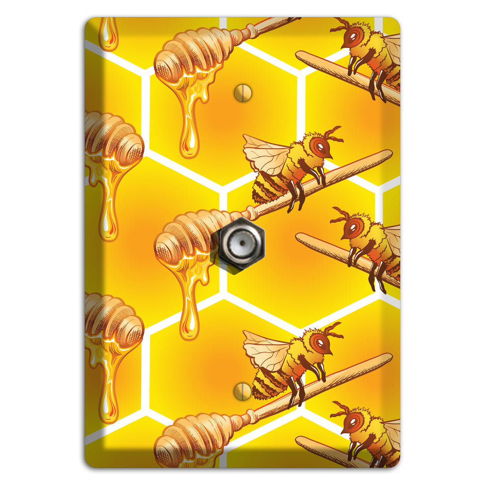 Golden Hive Ritual Cable Wallplate