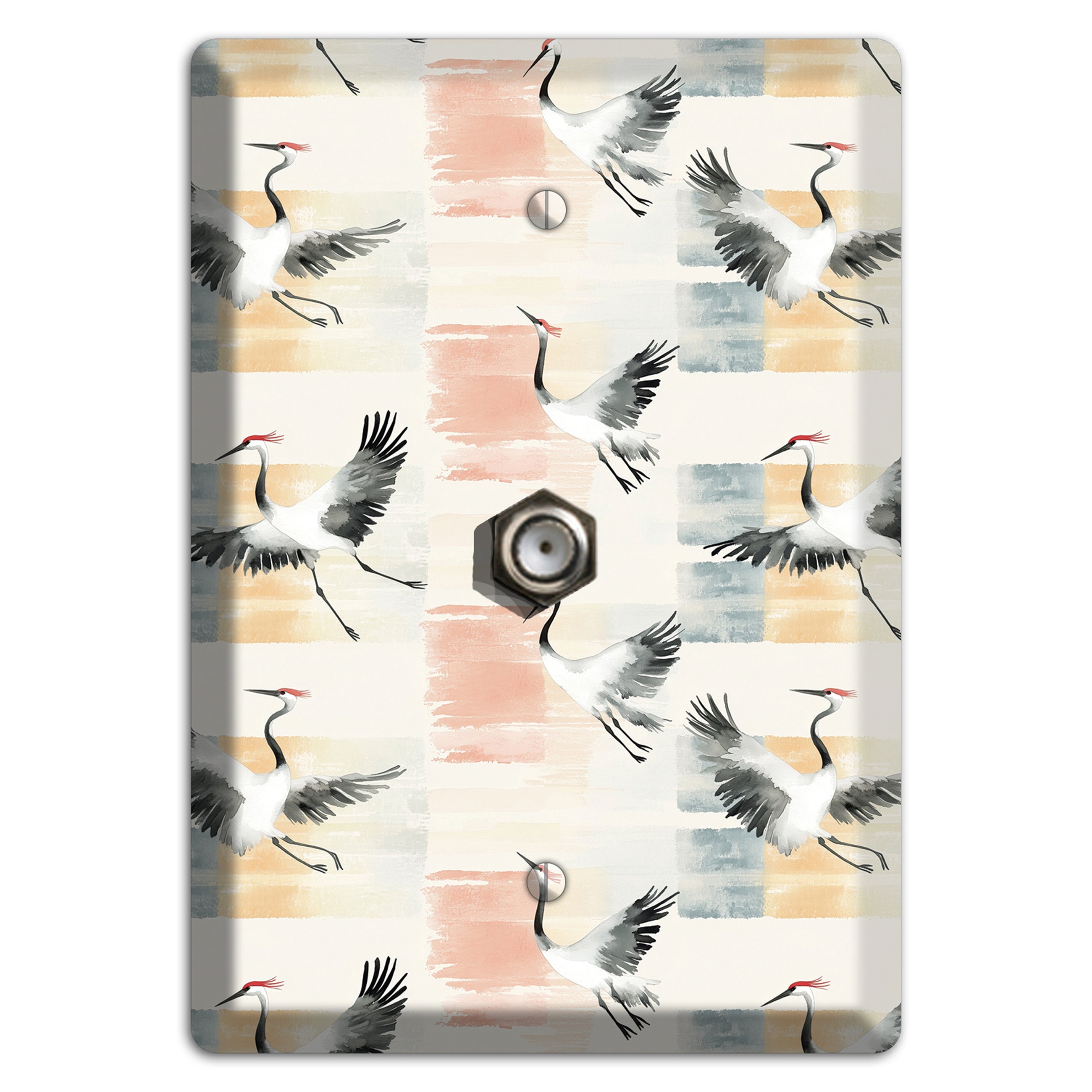 Blush Patchwork Flight Cable Wallplate
