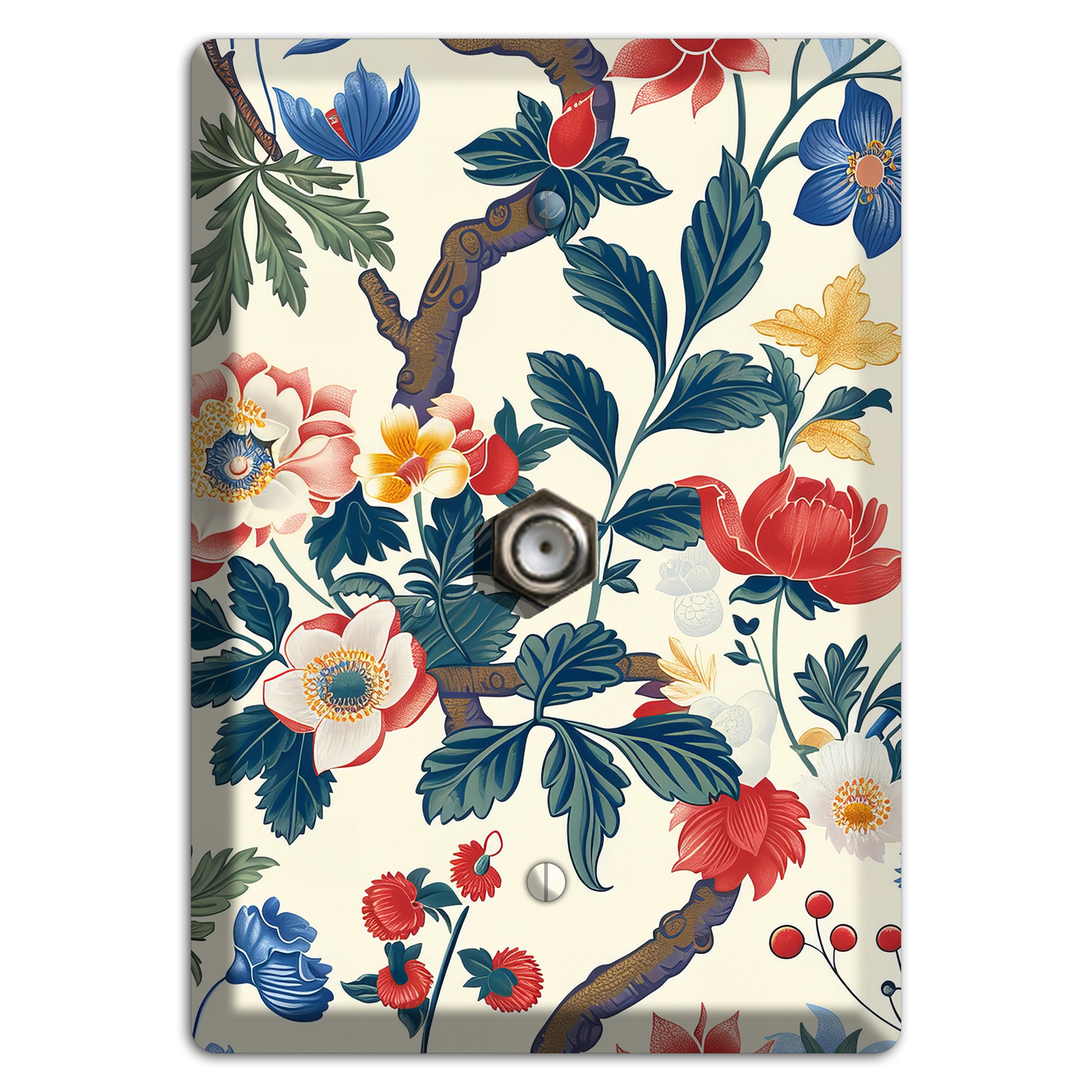 Cottage Garden Reverie Cable Wallplate