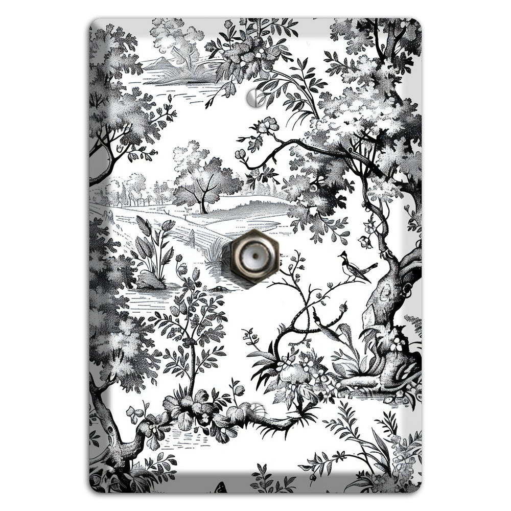 Pastoral Ink Reverie Cable Wallplate