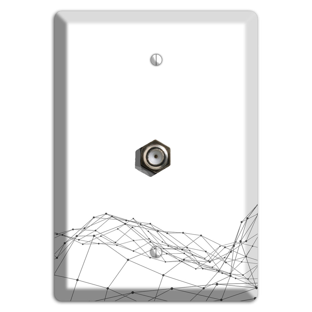 Lattice Wave Surge Cable Wallplate
