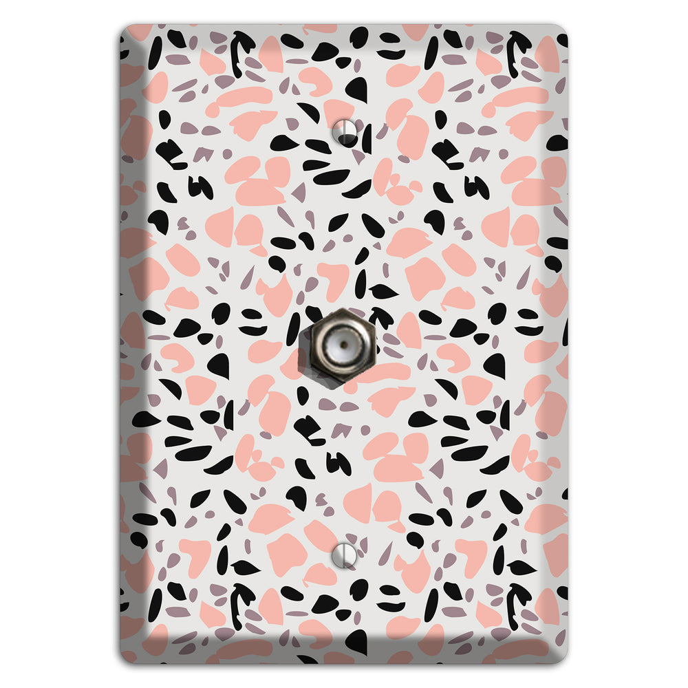 Rose Noir Confetti Cable Wallplate