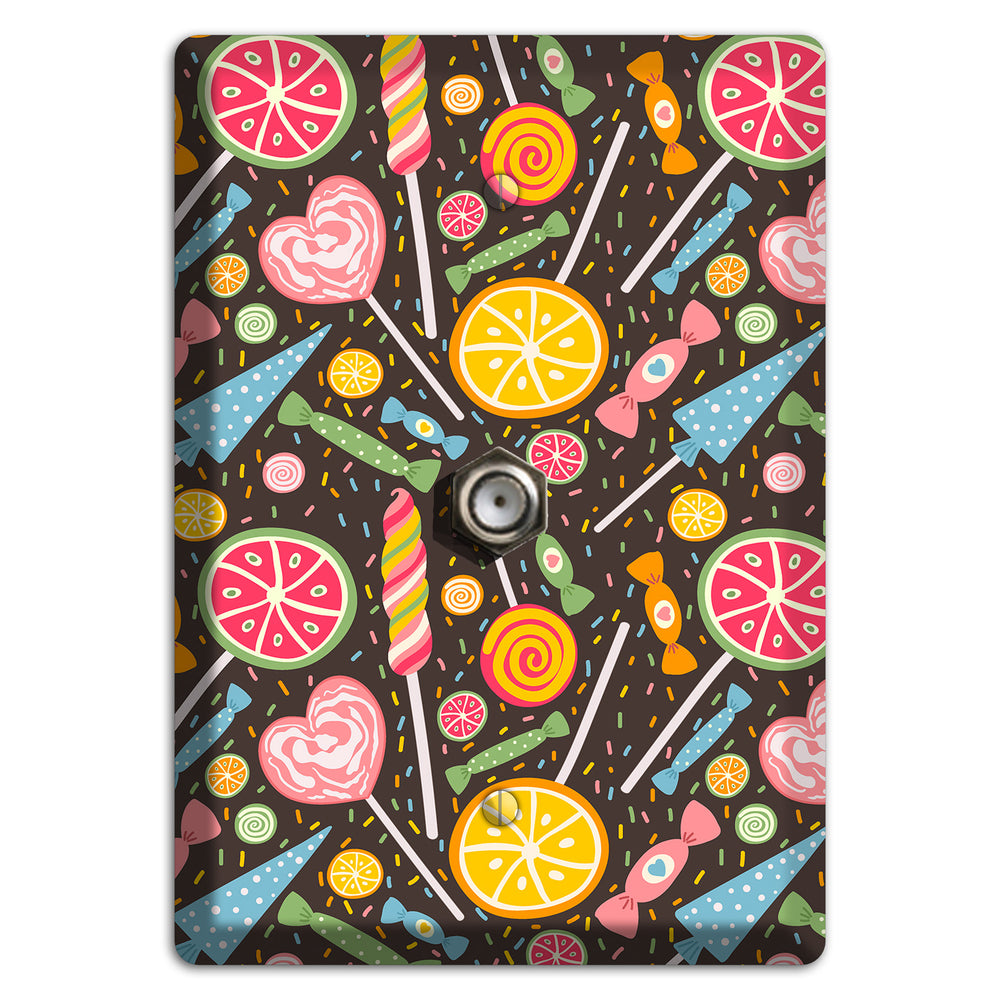 Candy Carnival (Dark) Cable Wallplate