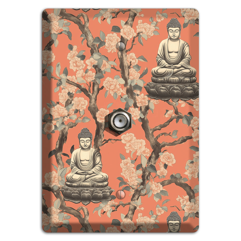 Lotus & Bough Cable Wallplate