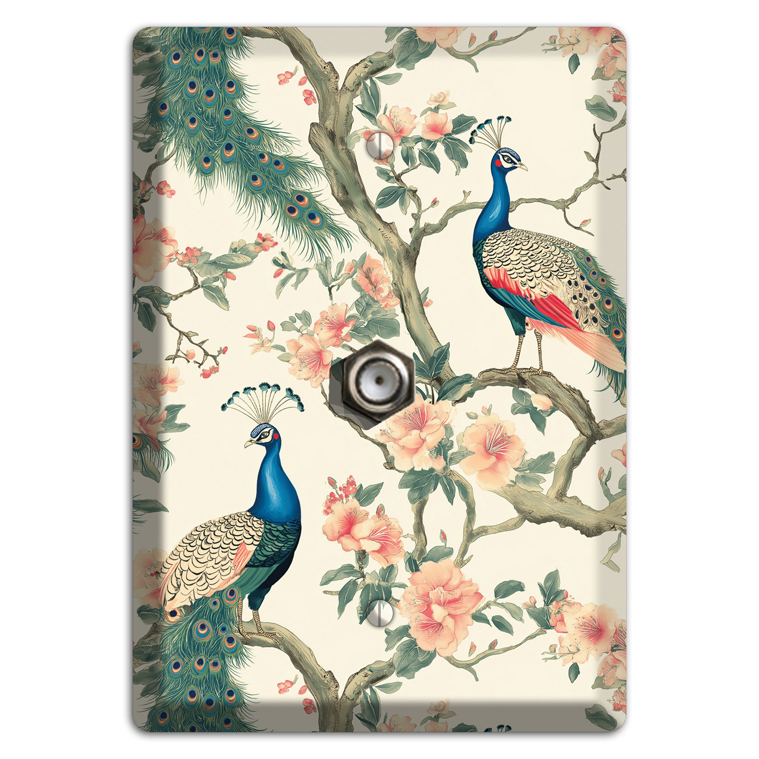 Imperial Plumage Garden Cable Wallplate