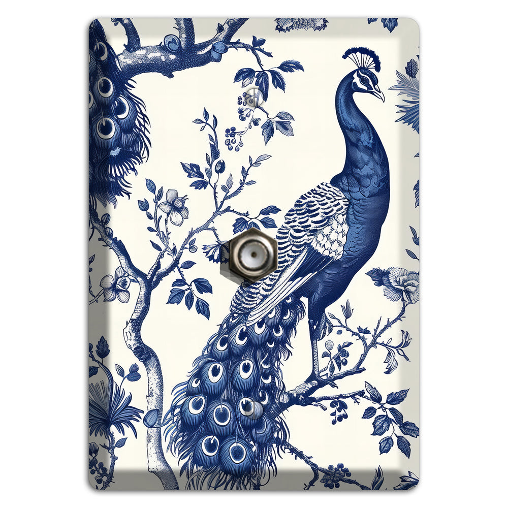 Peacock & Bough Cable Wallplate