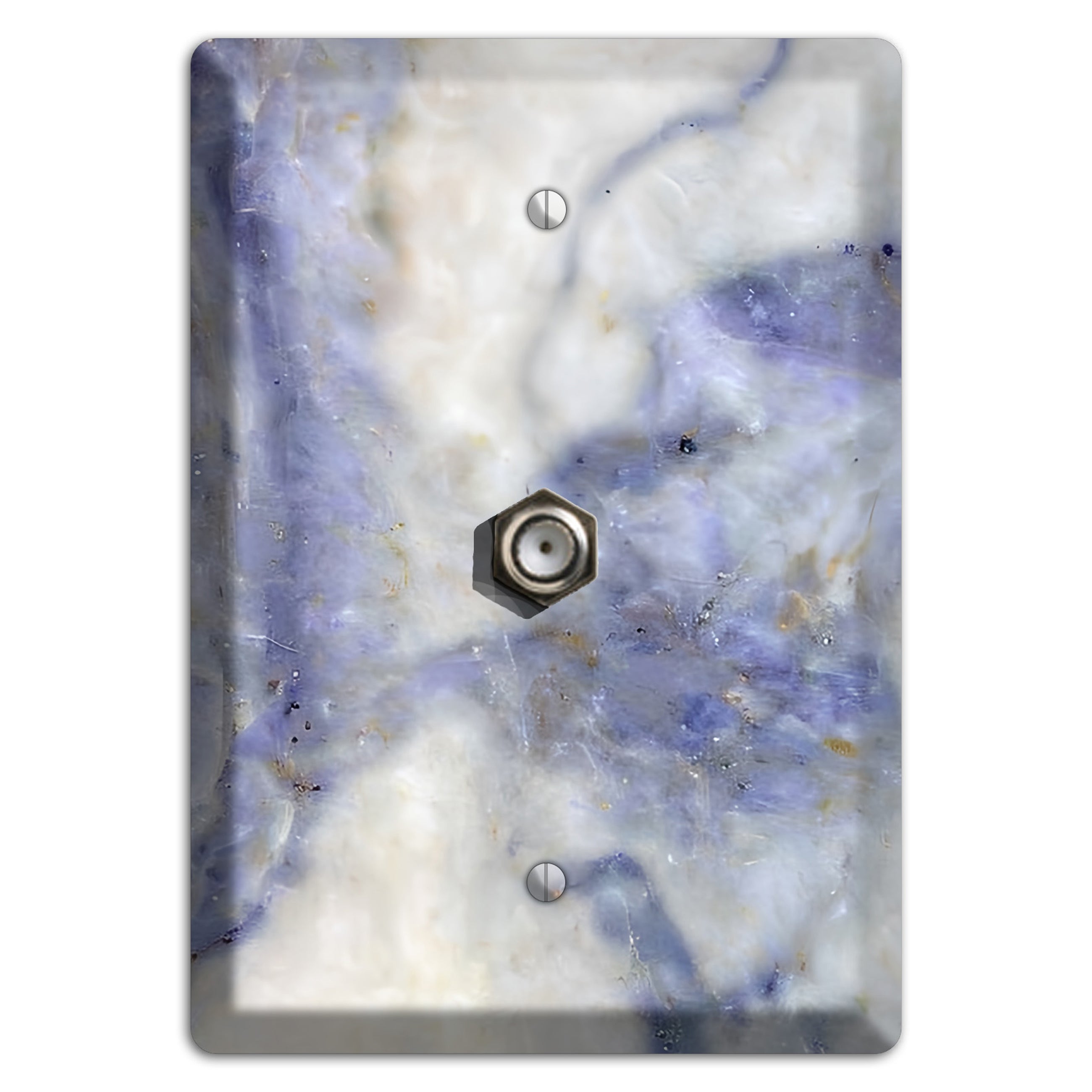Spindle Marble Cable Wallplate